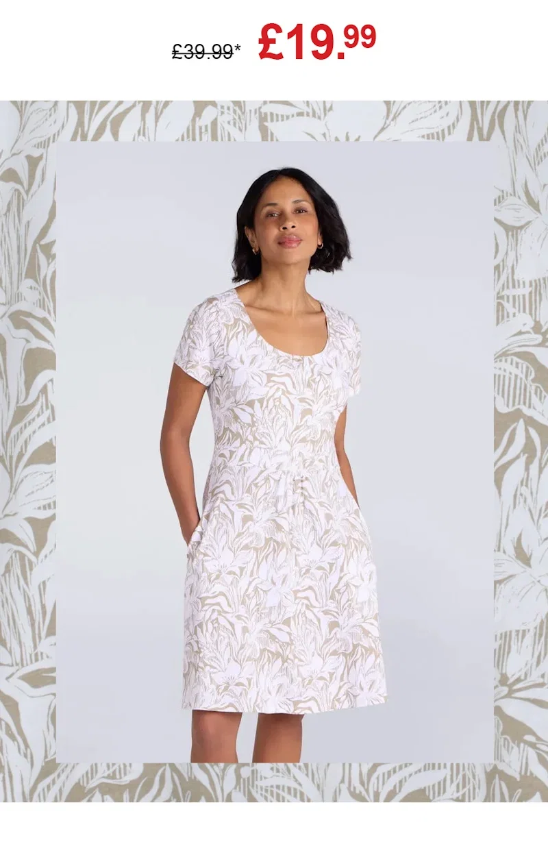 Orchid Patterned Womens UV Dress