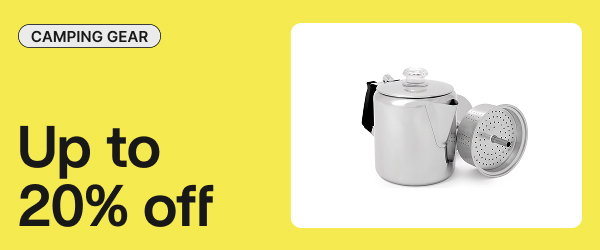 Camping gear | Up to 20% off