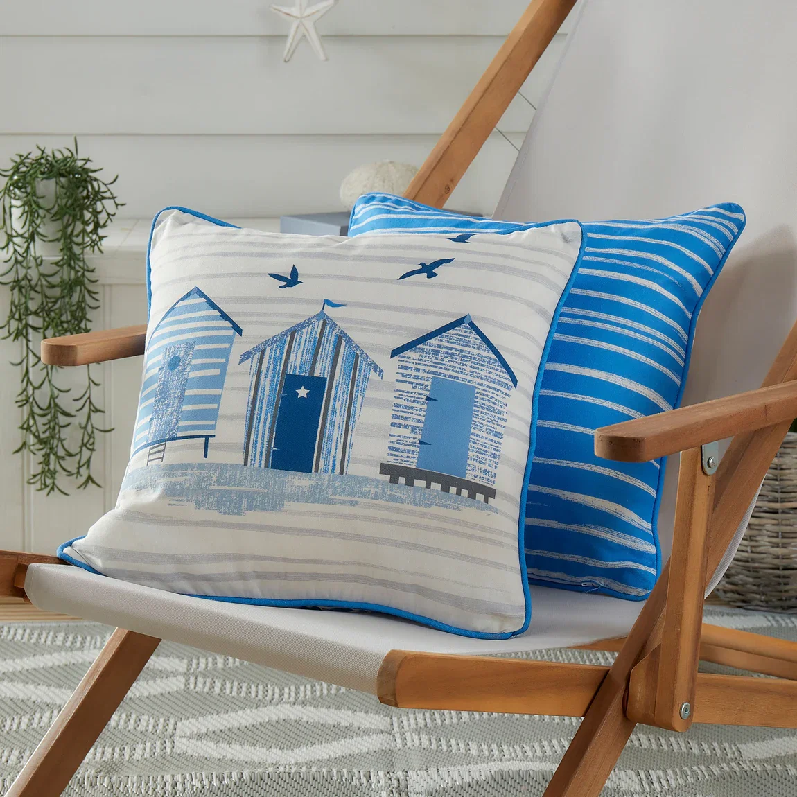 Fusion Beach Huts Cushion