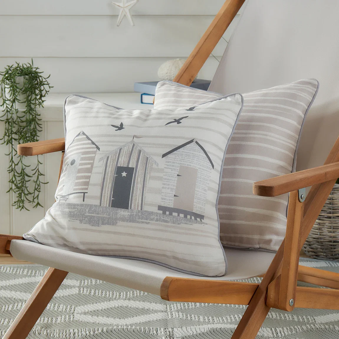 Fusion Beach Huts Cushion