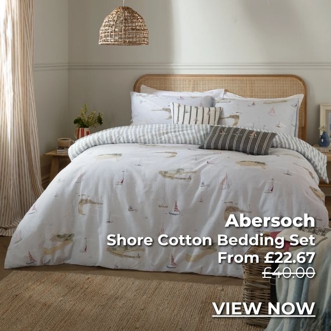 Abersoch Shore Cotton Bedding Set