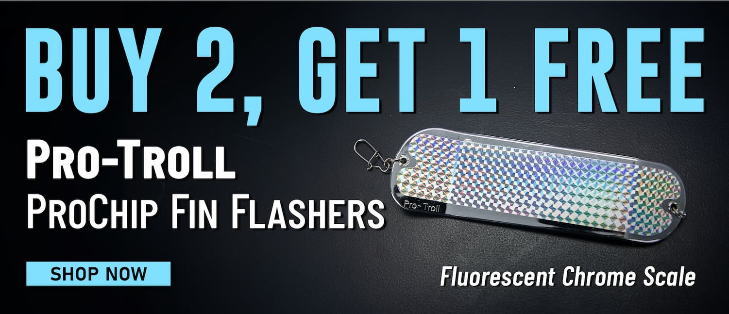 Buy 2, Get 1 Free Pro-Troll ProChip Fin Flashers Fluorescent Chrome Scale Shop Now