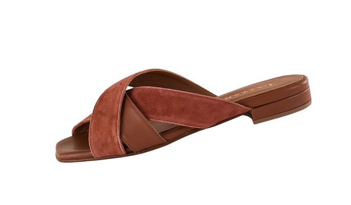 Ciabattine in pelle intrecciata