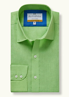 Green Linen and Cotton Shirt