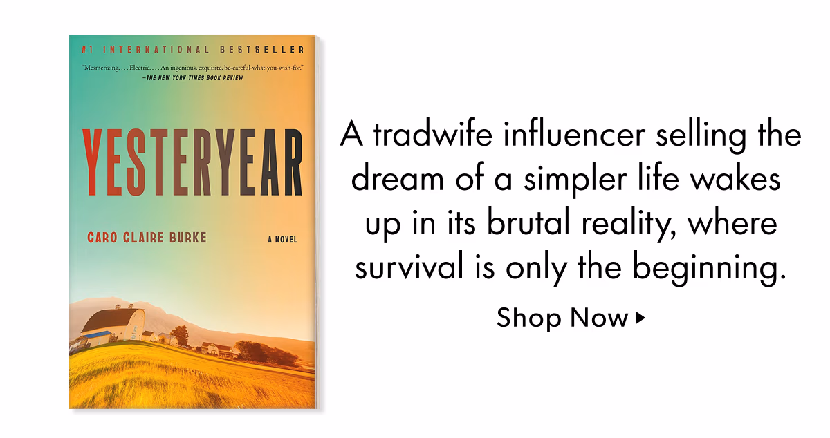 A tradwife influencer selling the dream of a simpler life wakes up in its brutal reality, where survival is only the beginning.