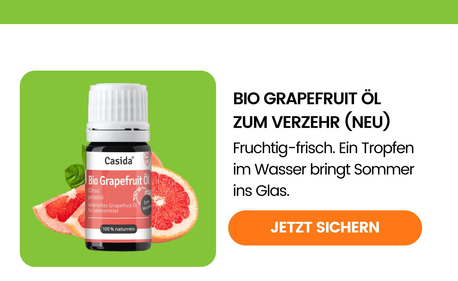Bio Grapefruit Öl zum Verzehr (NEU)