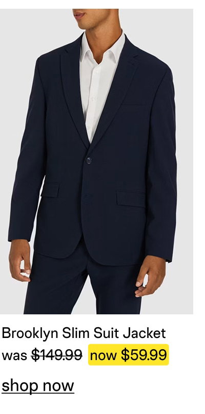 Navy Brooklyn Slim Seersucker Suit Jacket