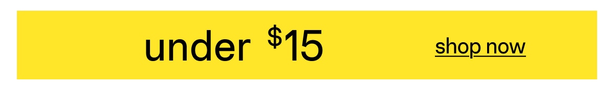 Shop Under $15