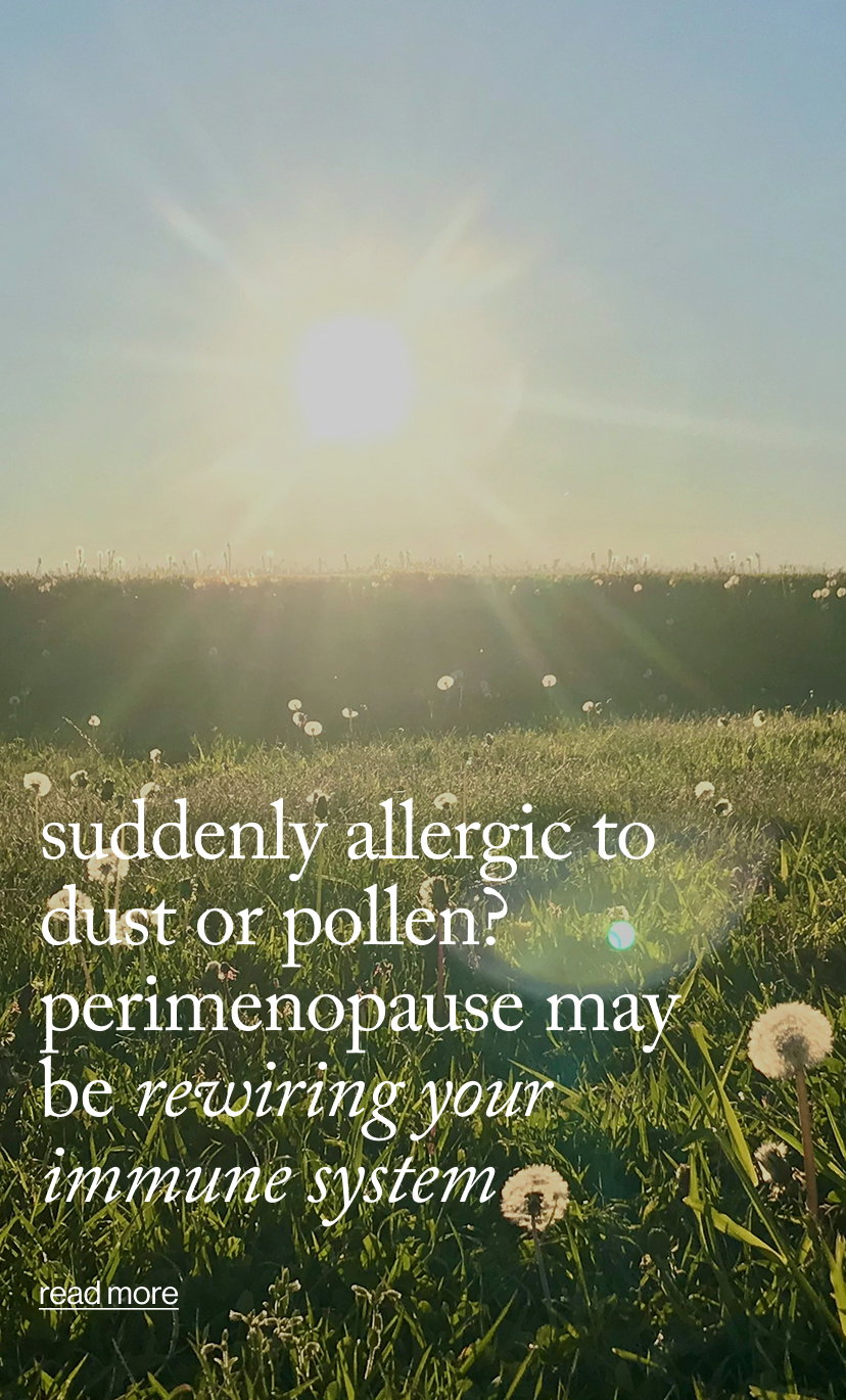 Suddenly Allergic to Dust or Pollen? perimenopause May Be Rewiring Your Immune System