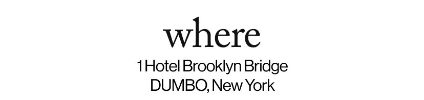where -  1 Hotel Brooklyn Bridge DUMBO, New York