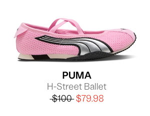 PUMA Women's H-Street Ballet Sneakers in Pink/Silver