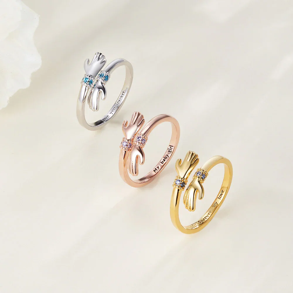Birthstone Hug Ring