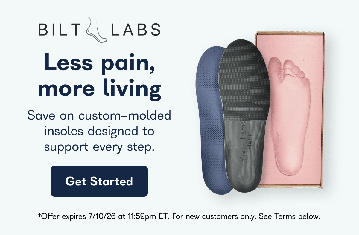 Less pain, more living Save on custom-molded insoles designed to support every step.