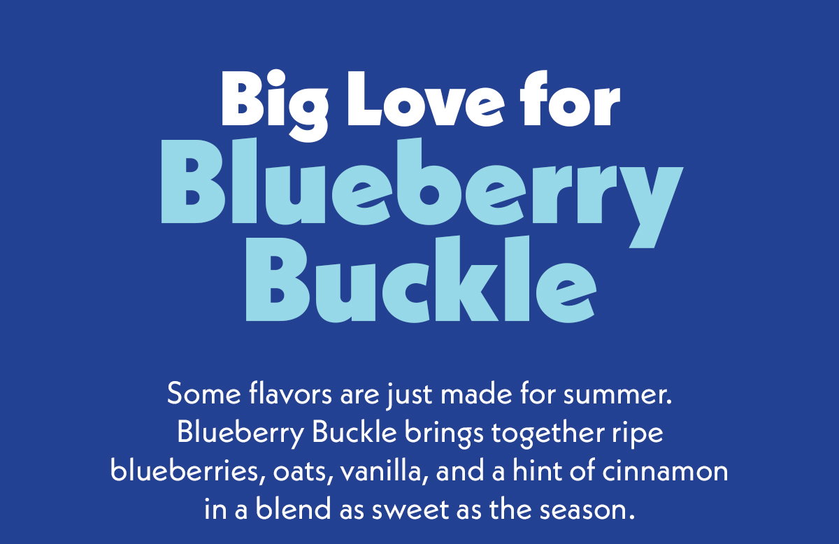 Big Love for Blueberry Buckle