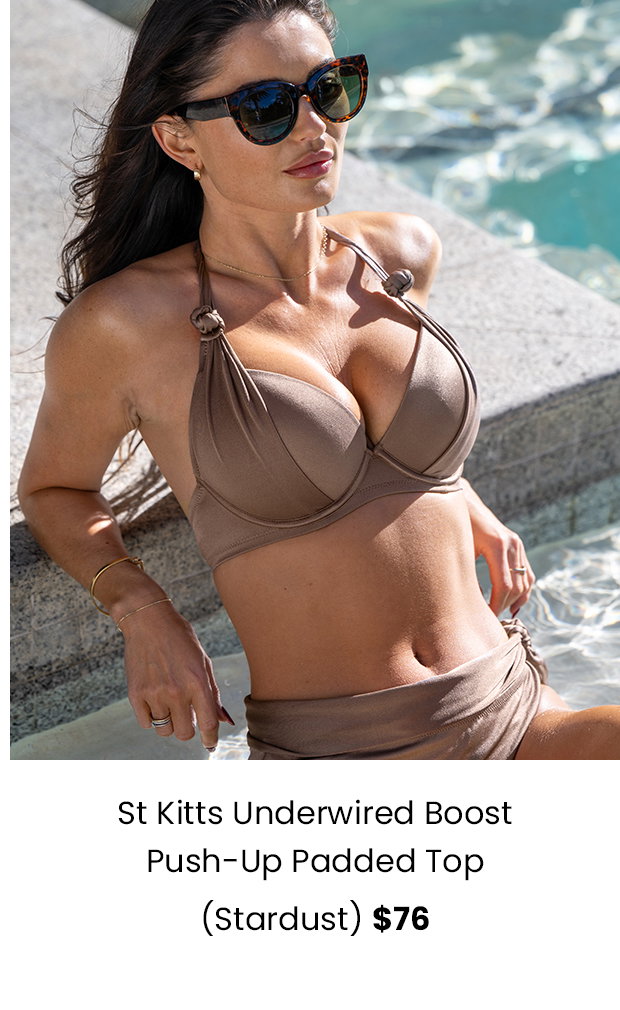 St Kitts Underwired Boost Push-Up Padded Top - Stardust