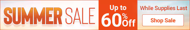 Summer Sale. Up to 60% off. While Supplies Last. Shop Sale