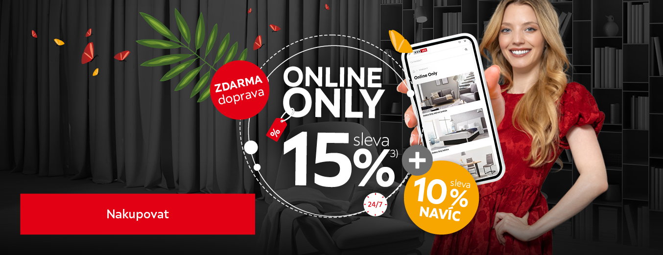 Sleva 15 % + 10 % na Online Only