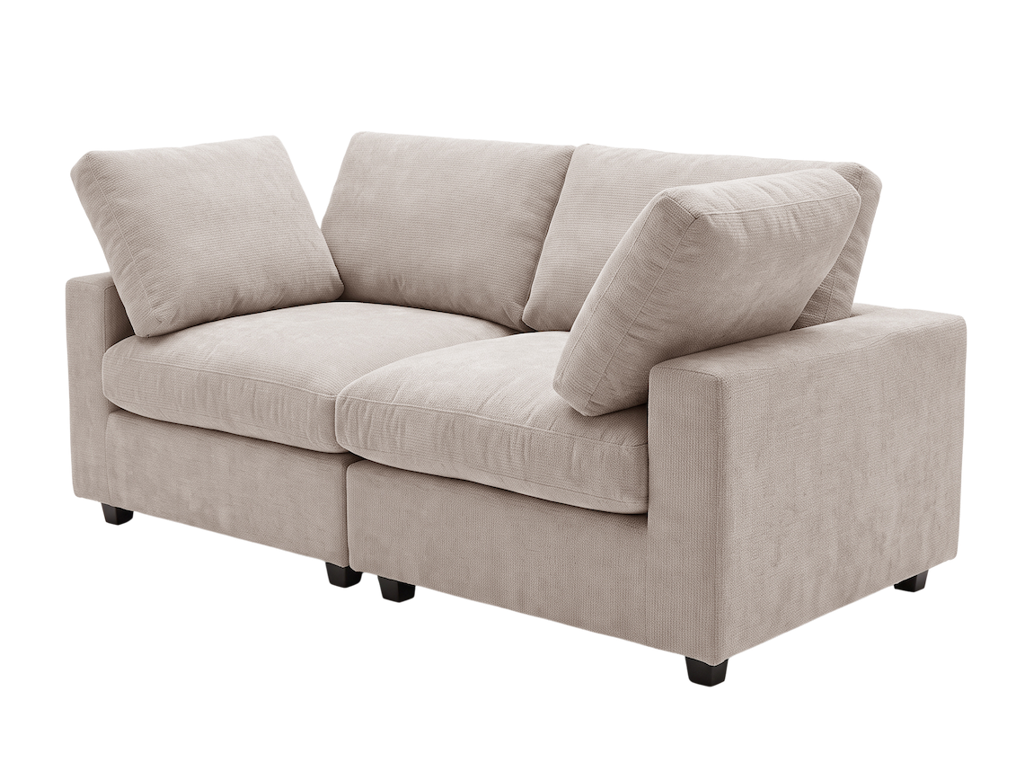 Elaine 3 Seater Modular Chenille Sofa