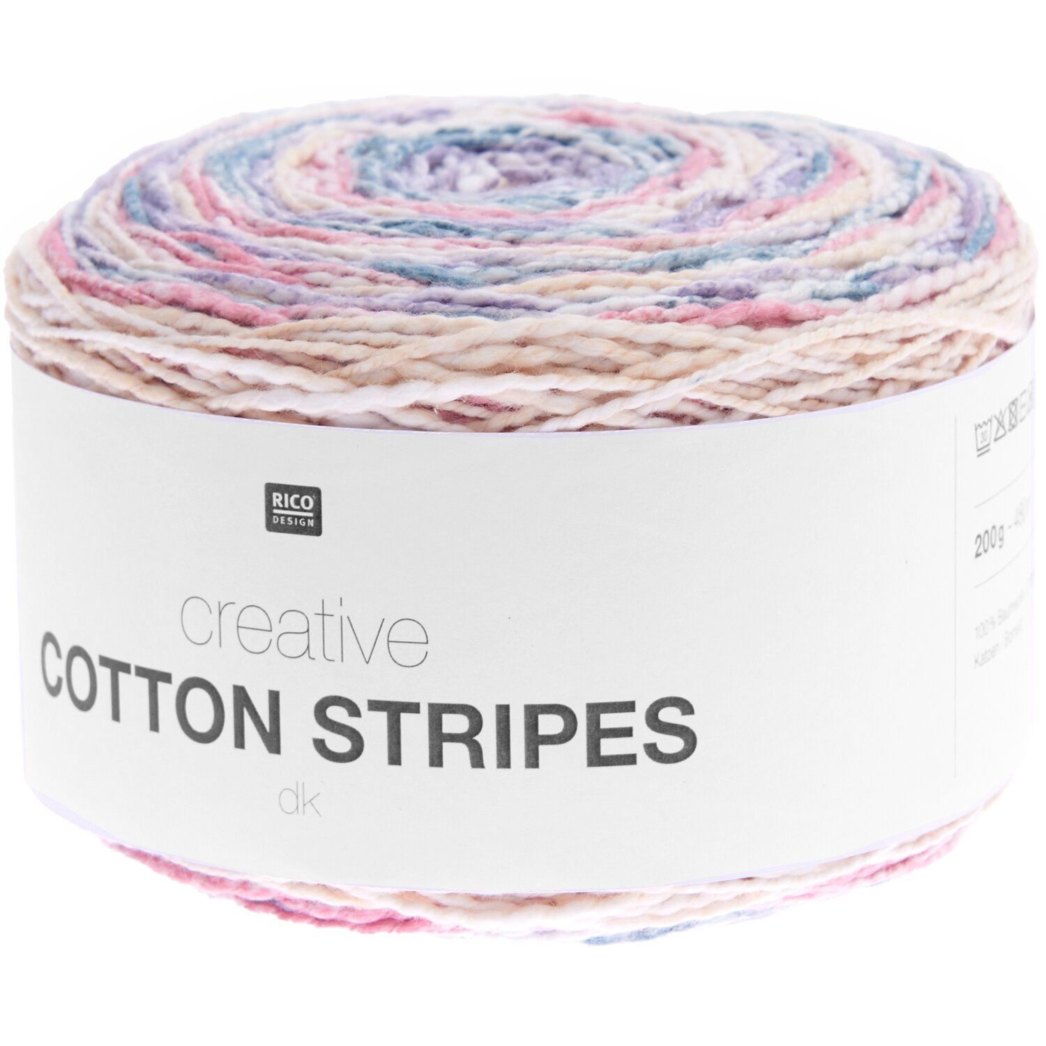 Creative Cotton Stripes dk Rainbow