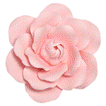 Image of Pink Full Bloom Rose Gumpaste Flowers, Set of 3