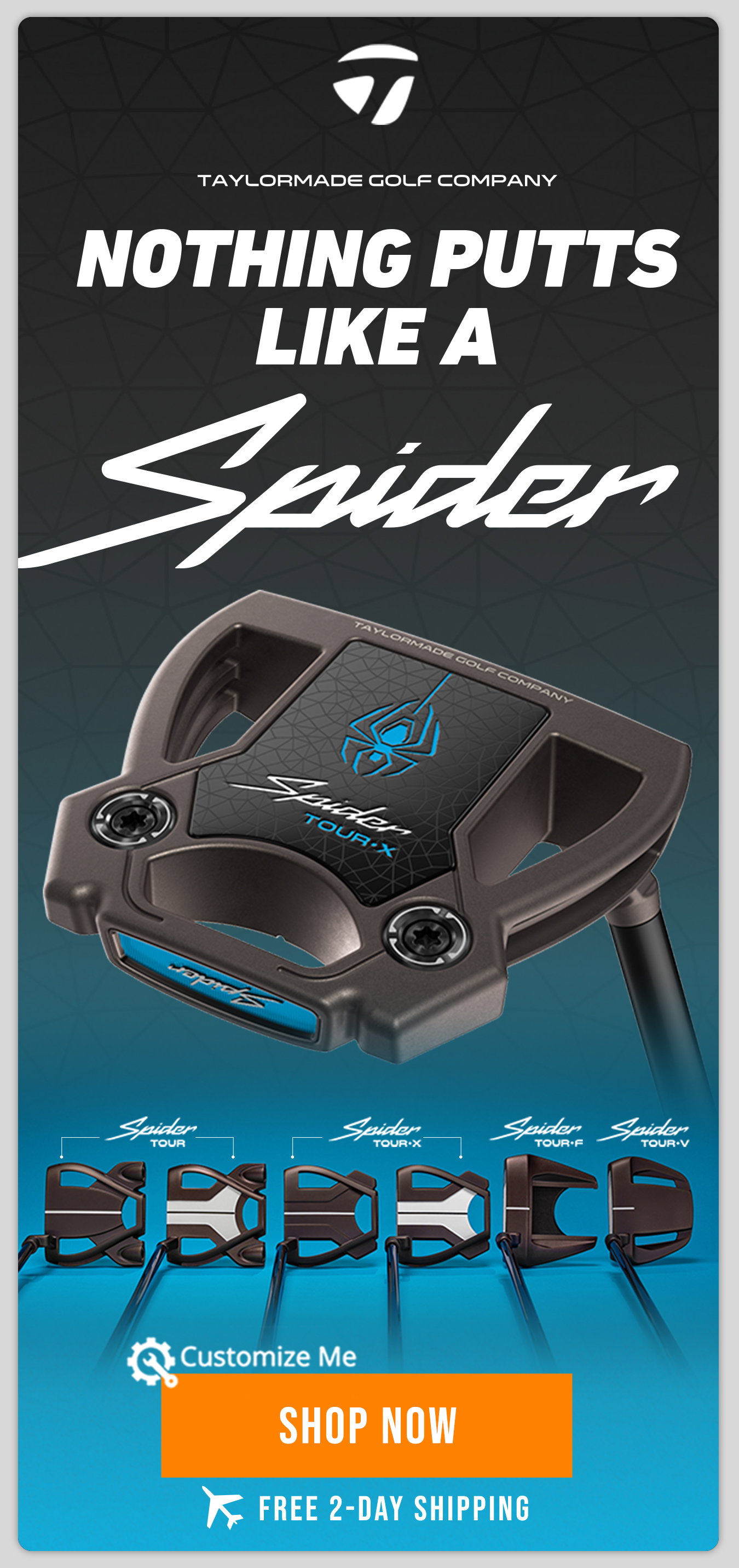 TaylorMade Spider Tour Putters | Free 2-Day Shipping