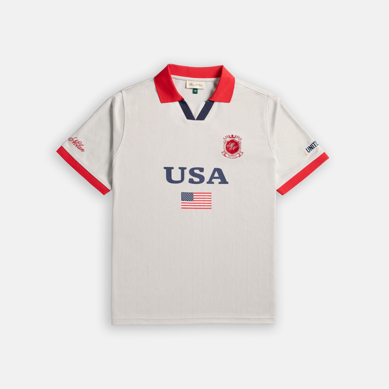 Image of Marc Nolan USA Off-White Football Jersey - Unisex
