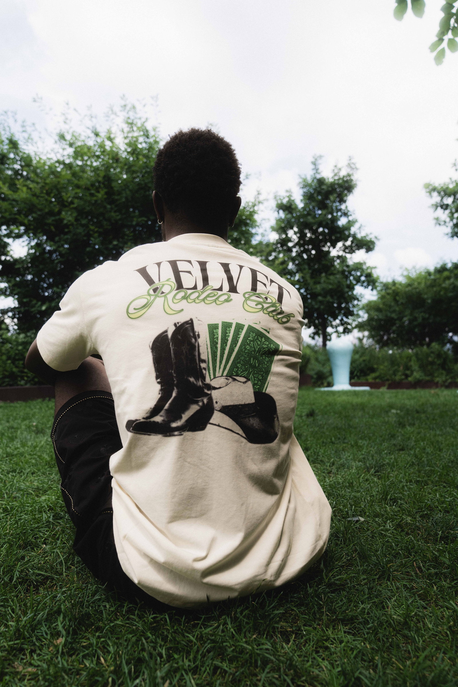 Velvet Rodeo Club Tee - Cream