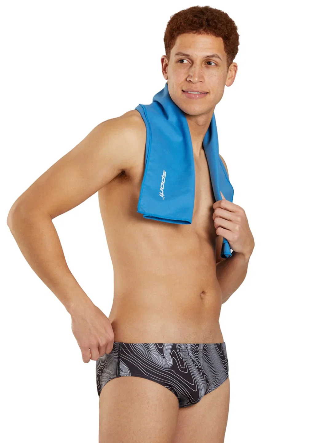 Image of Sporti HydroLast Sonar Waves Brief Swimsuit (22-40)