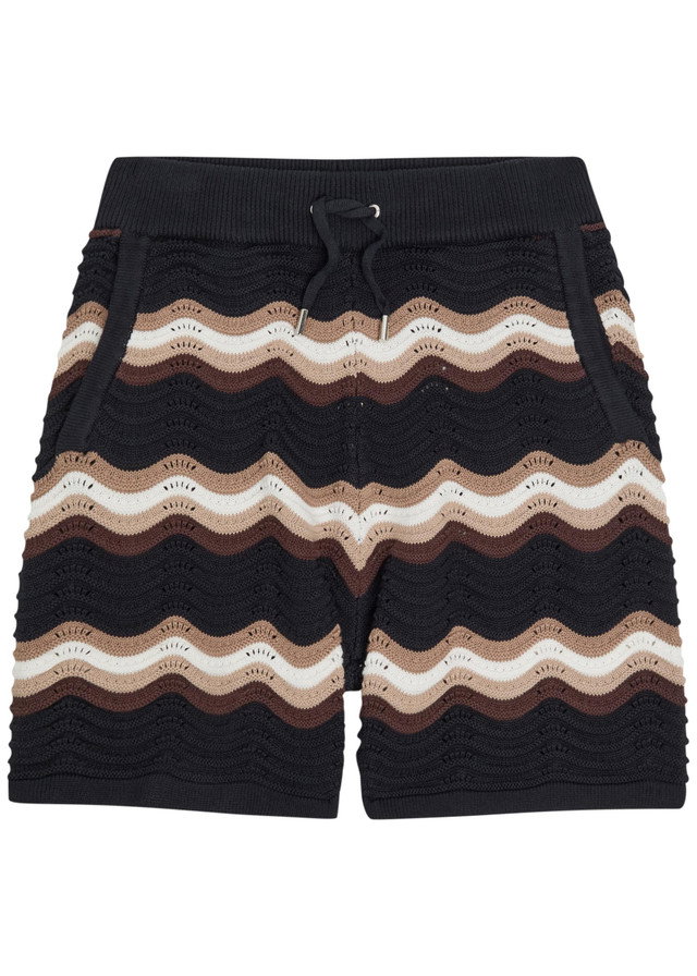 RAITH Primavera wavy crochet cotton shorts