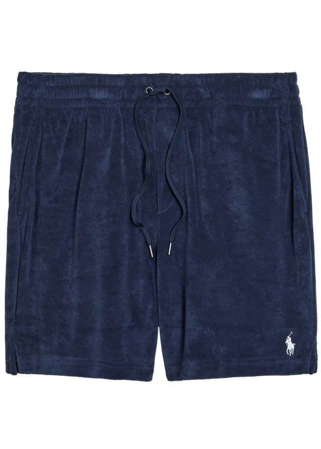 POLO RALPH LAUREN Logo-embroidered terry shorts