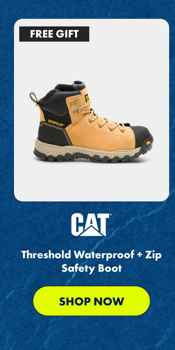 CAT Threshold Waterproof + Zip Safety Boot