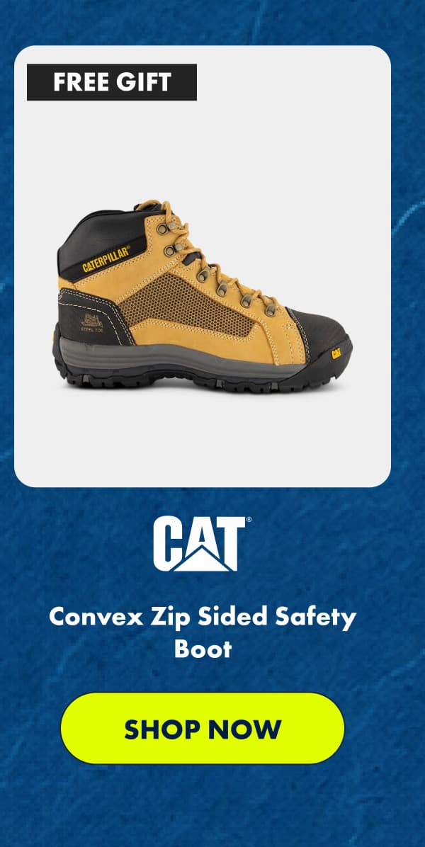 CAT Convex Zip Sided Safety Boot  | SHOP NOW 