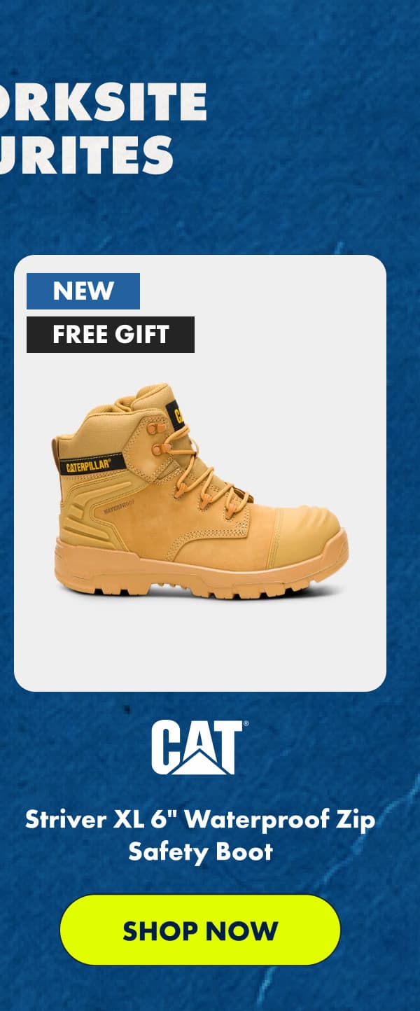 CAT Striver XL 6" Waterproof Zip Safety Boot | SHOP NOW 