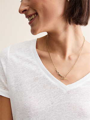Women's Linen T-Shirt in White