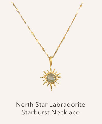 North Star Labradorite Starburst Necklace