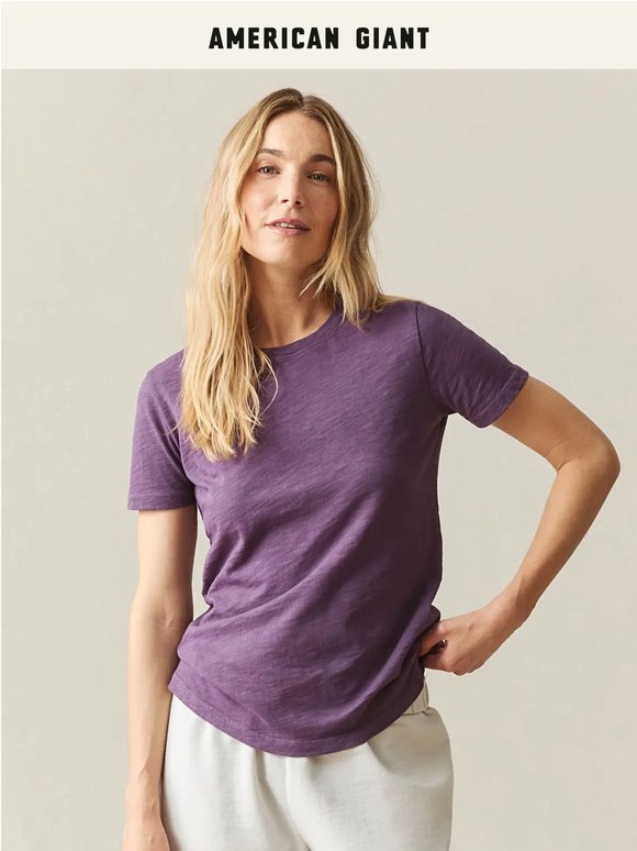 New Colors in her Premium Tees