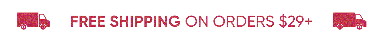 Free shipping on orders over $59+.