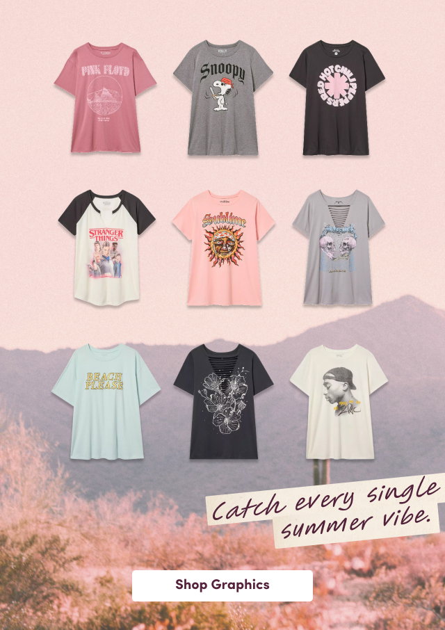 Catch every single summer vibe. | Shop Graphics >