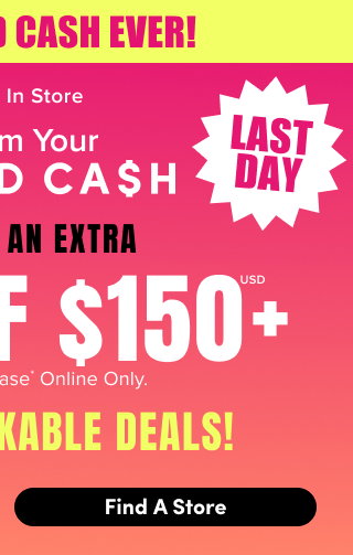 Best Torrid Cash Ever! | Online + In Store | Redeem Your Torrid Cash | Last Day | + Stack An Extra | $15USD Off $150USD+ Regular Price Purchase* | Online Only. | + More Stackable Deals! | Find A Store >