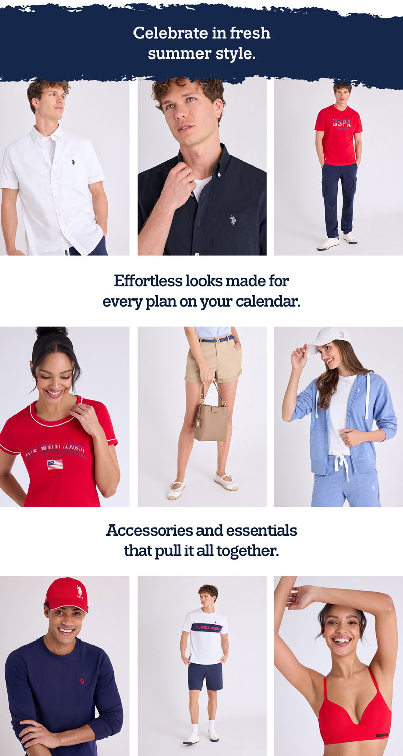 Celebrate in fresh summer style. Effortless looks made for every plan on your calendar. Accessories and essentials that pull it all together.