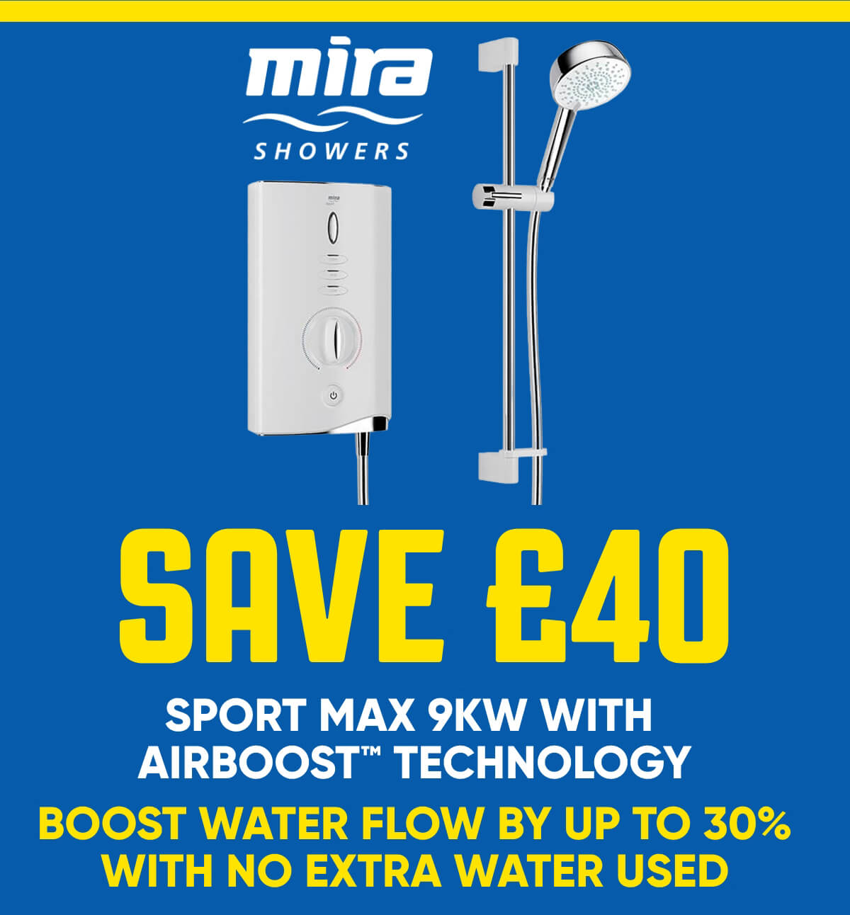 Mira Sport Max Electric Shower 9.0kW