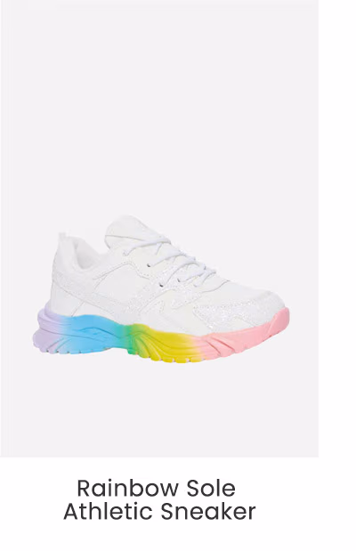 Rainbow Sole Athletic Sneaker