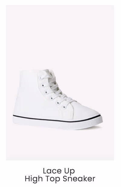 Lace Up High Top Sneaker