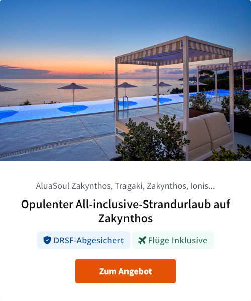 Opulenter All-inclusive-Strandurlaub auf Zakynthos