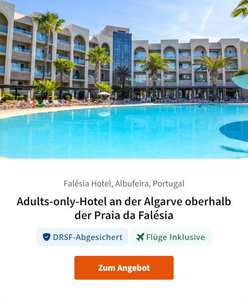 Adults-only-Hotel an der Algarve oberhalb der Praia da Falésia