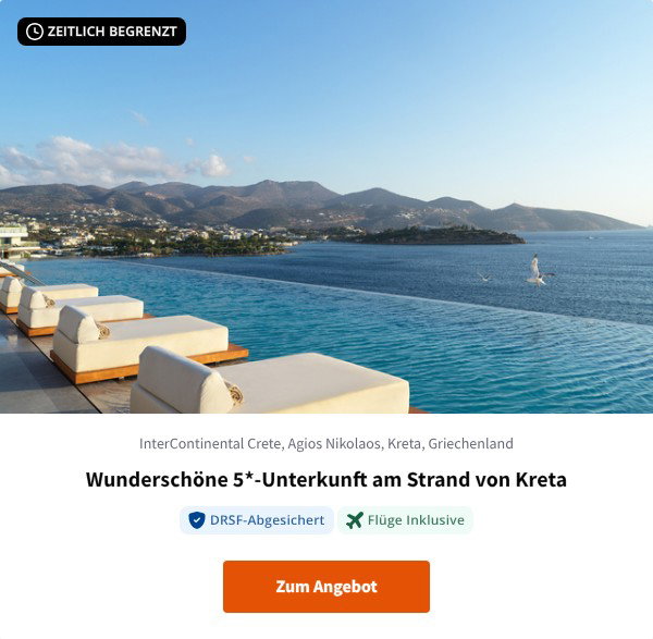 Wunderschöne 5*-Unterkunft am Strand von Kreta