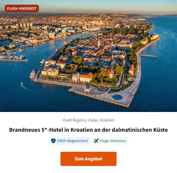 Brandneues 5*-Hotel in Kroatien an der dalmatinischen Küste