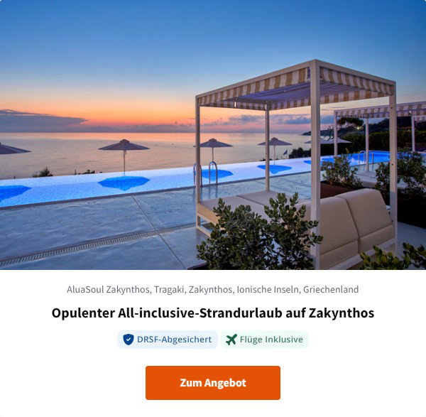 Opulenter All-inclusive-Strandurlaub auf Zakynthos