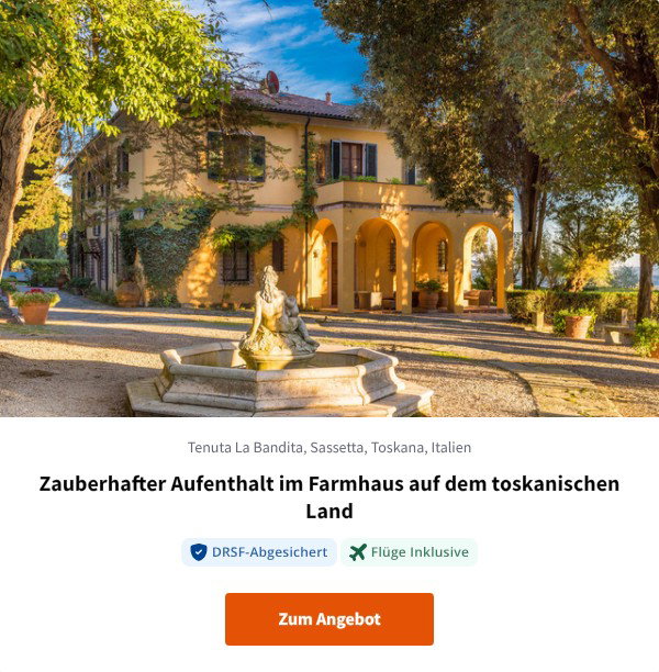 Zauberhafter Aufenthalt im Farmhaus auf dem toskanischen Land