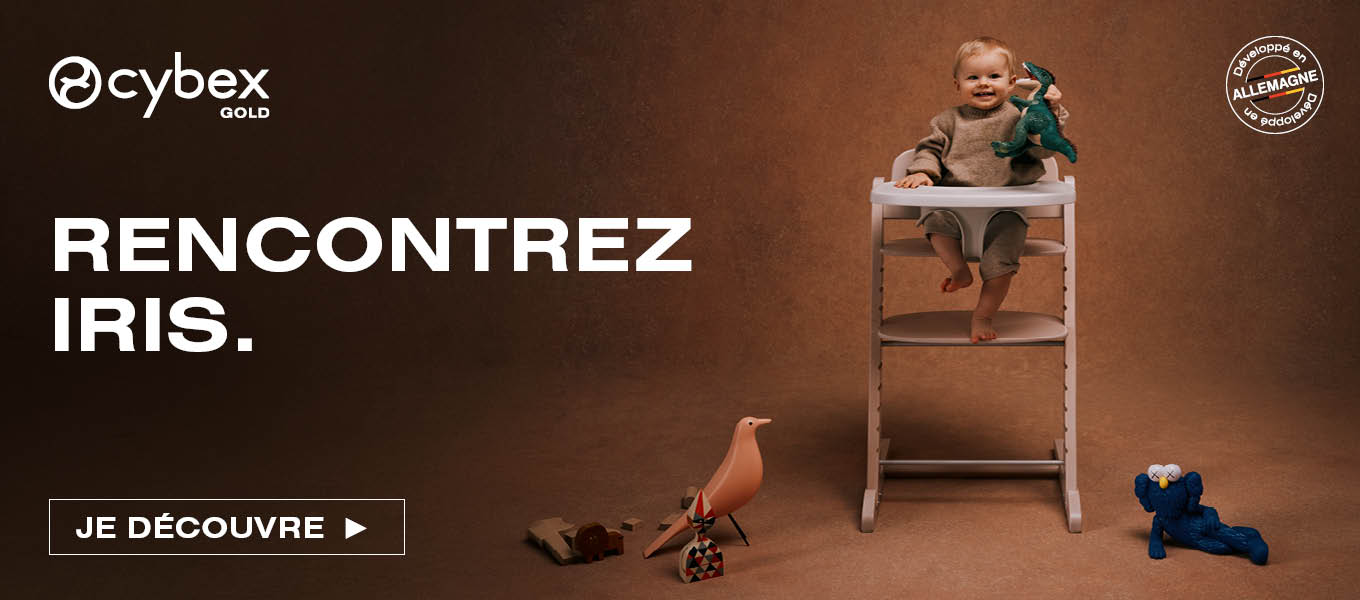 Chaise haute Iris 3-en-1 Cybex - à prix soldé